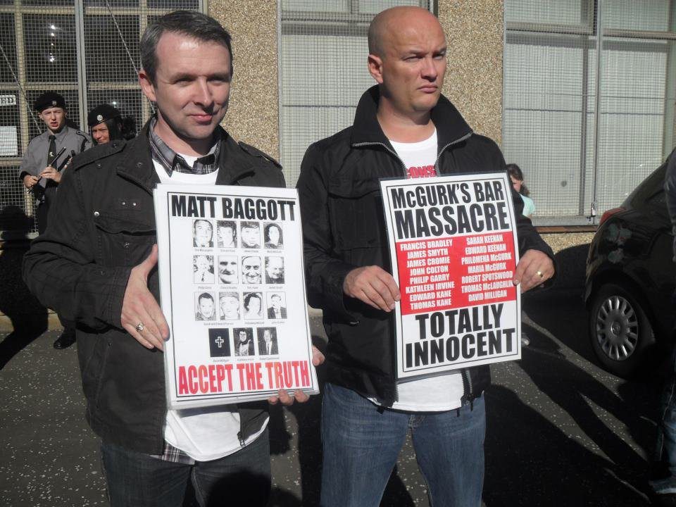 McGurk's Bar Families Take Legal Action To Access Blocked HET Report 16 Níall Ó Murchú (left) and Ciarán MacAirt