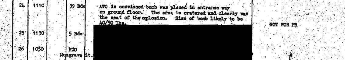 John Taylor Should Put Up or Shut Up 3 ATO report to Tuzo and HQNI - McGurk's Bar bombing